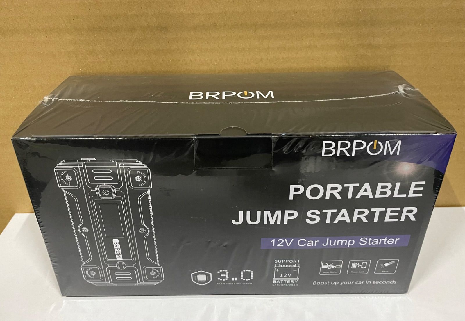 新品未開封】 BRPOM ジャンプ スターター 6000A BM502 26800mAh - メルカリ