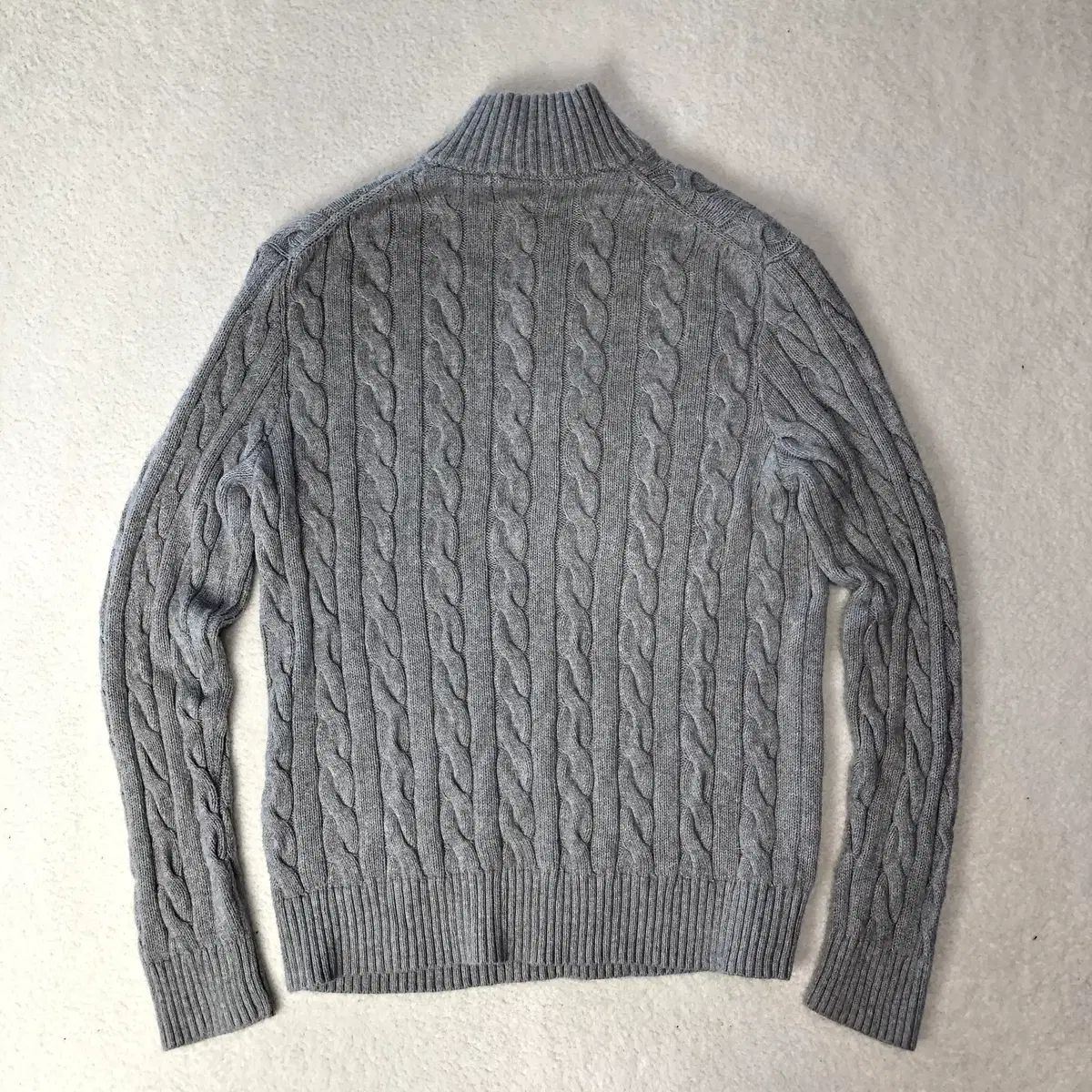 高品質，人気SALE ポロラルフローレン ケーブル編みニット ハーフジップ
