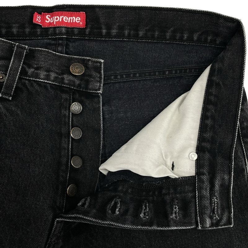 中古】Supreme Washed Grey Slim Jeans デニムパンツ 32 ブラック