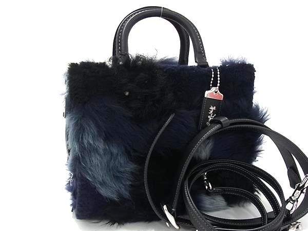 □新品□未使用□ COACH コーチ CM570 ローグ 25 ファー×ボア パッチ 