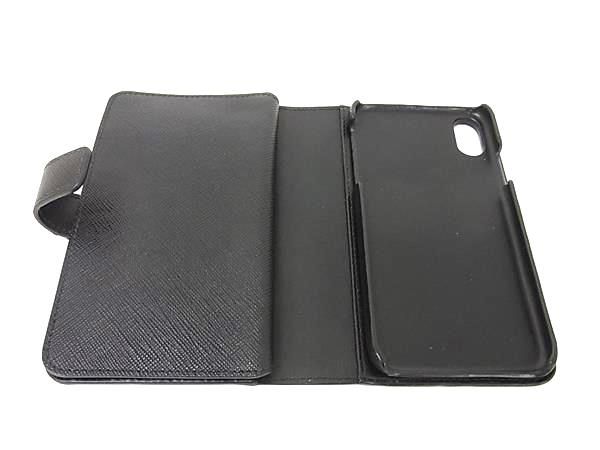 □美品□ PRADA プラダ サフィアーノレザー iPhoneX/Xs 対応