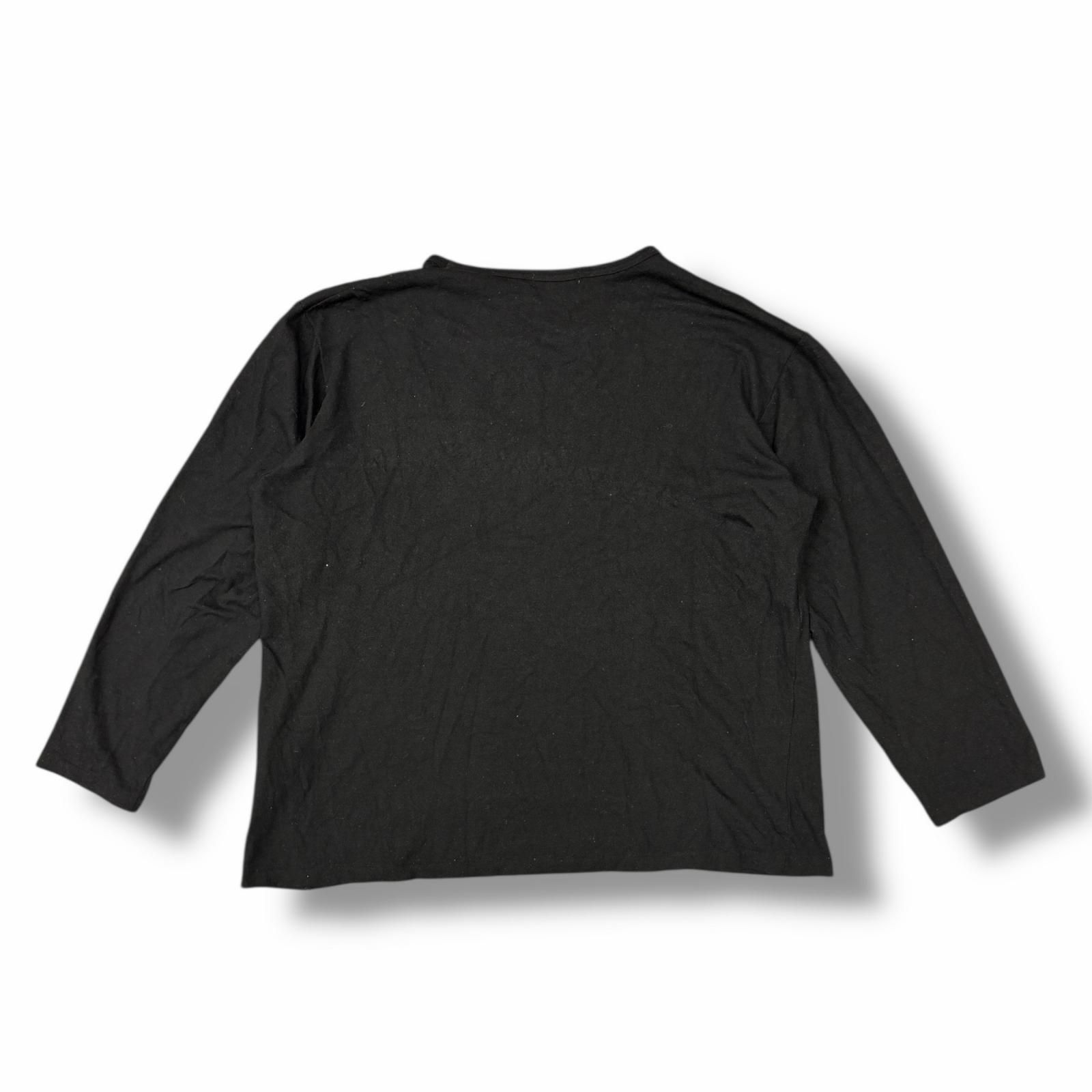 Yohji Yamamoto POUR HOMME ウールエアー天竺丸首 長袖Tシャツ 