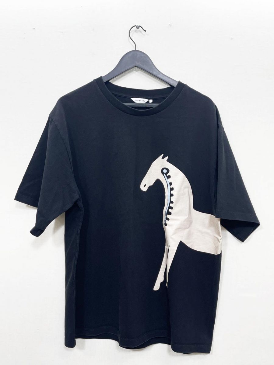 marimekko マリメッコ Musta tamma ムスタタンマ Tシャツ sizeXL/黒