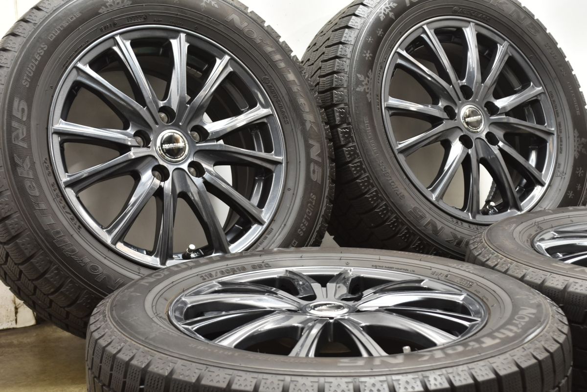 バリ溝】WAREN 16in 6.5J +53 PCD114.3 ノーストレック N5 215/60R16