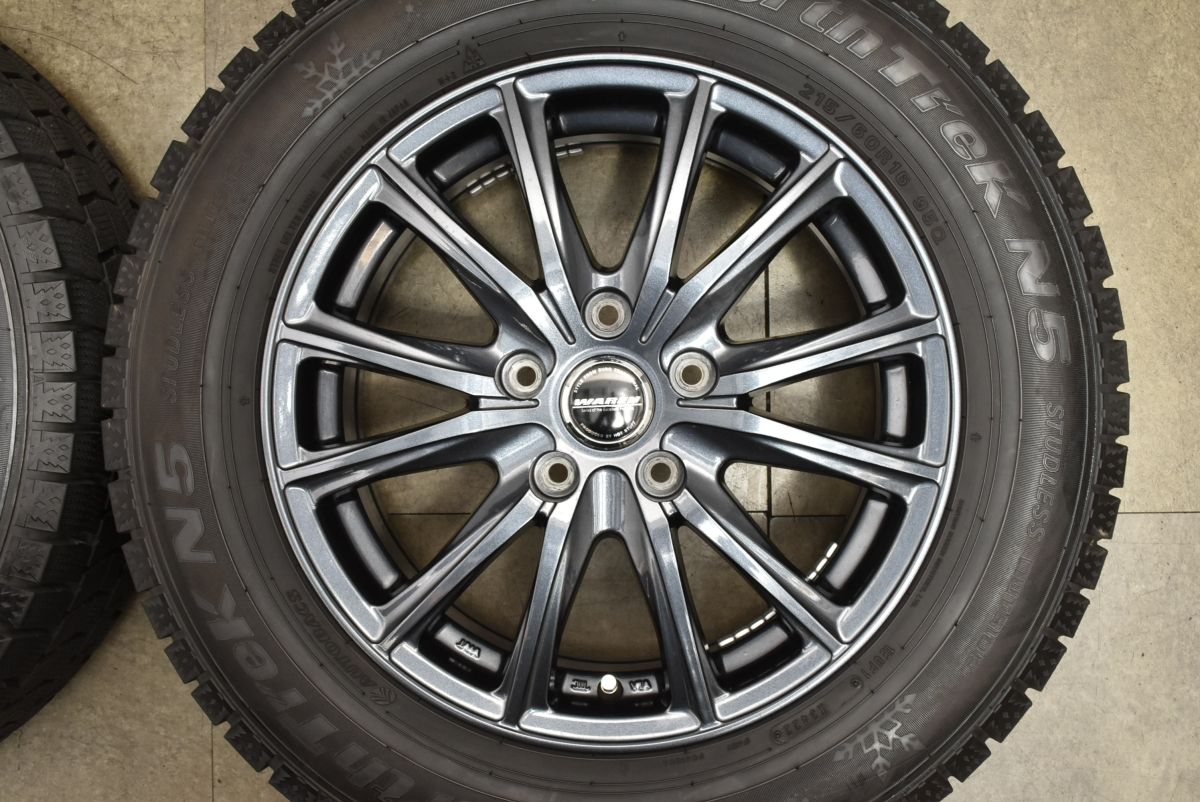 バリ溝】WAREN 16in 6.5J +53 PCD114.3 ノーストレック N5 215/60R16