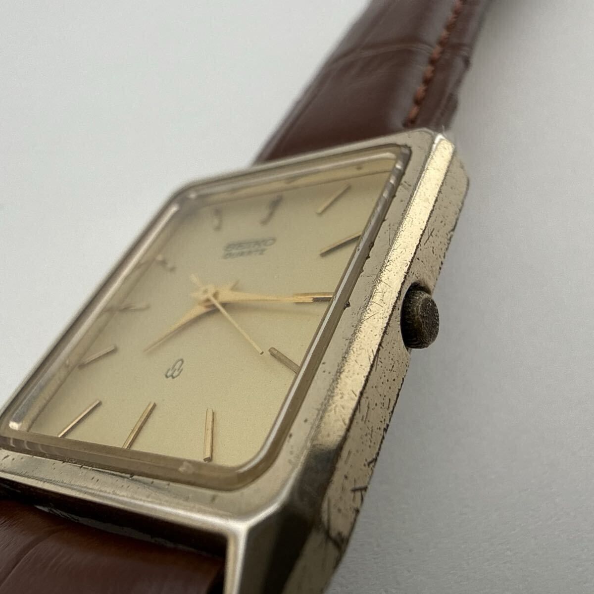 SEIKO 7431-7010 セイコー クォーツ スクエア メンズ ボーイズ 腕時計 