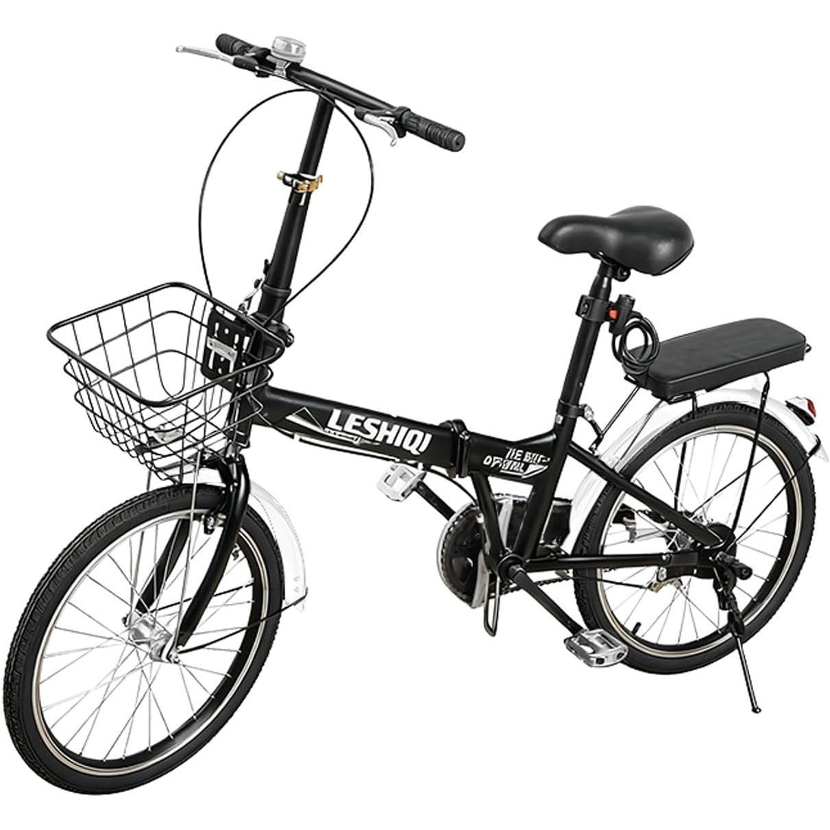 AORTD 折りたたみ自転車 20インチ 超軽量 カゴ付き ミニベロ 自転車 