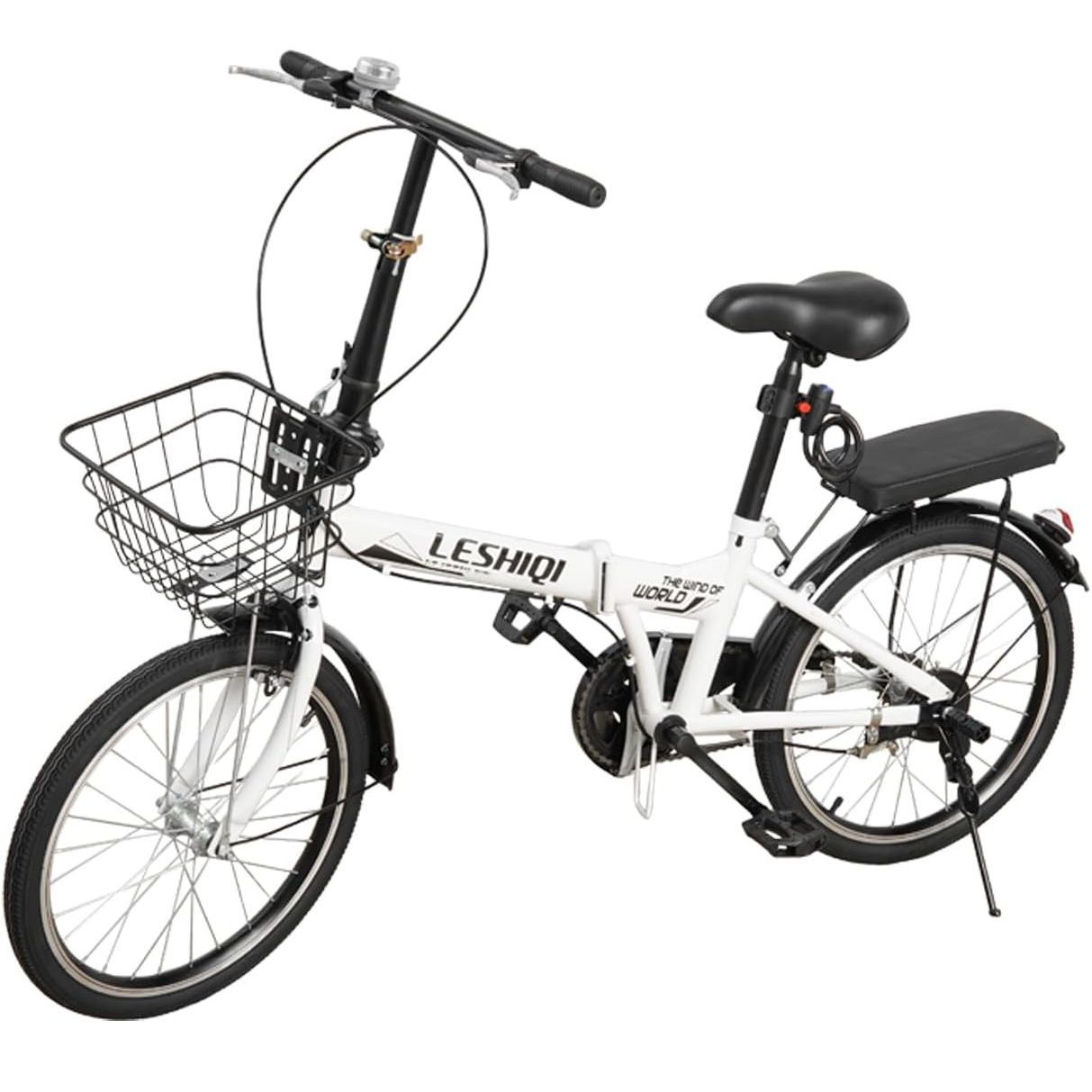 AORTD 折りたたみ自転車 20インチ 超軽量 カゴ付き ミニベロ 自転車