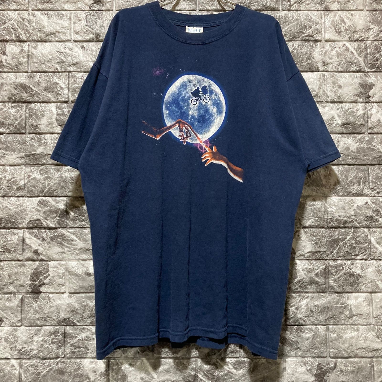 E.T. Tシャツ XL NAVY 映画 ムービー ビッグロゴ ビッグサイズ - メルカリ