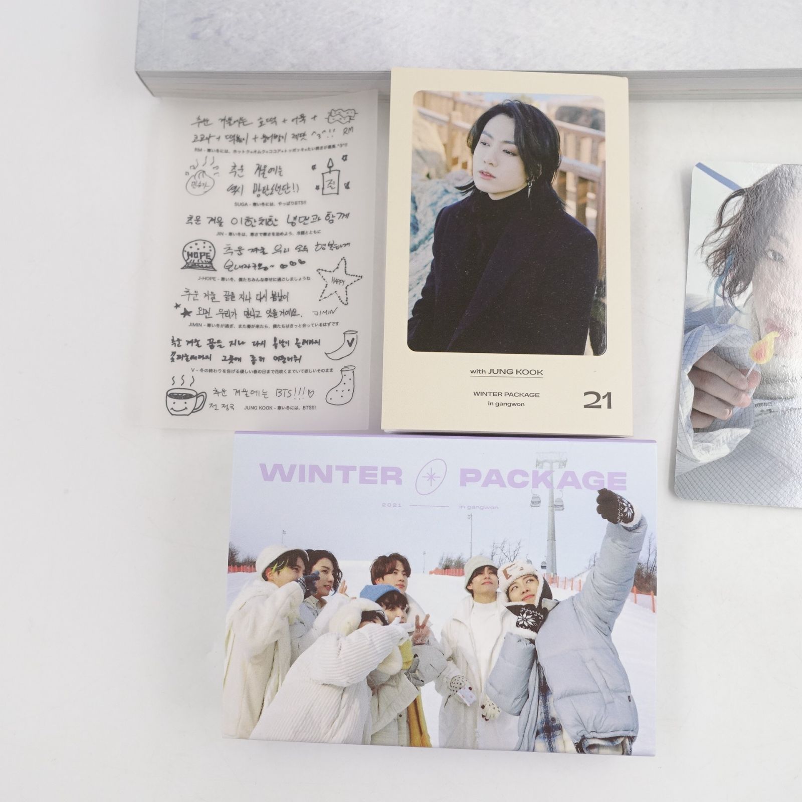BTS ジョングク WINTER PACKAGE 2021 in gangwon トレカ フォト カード