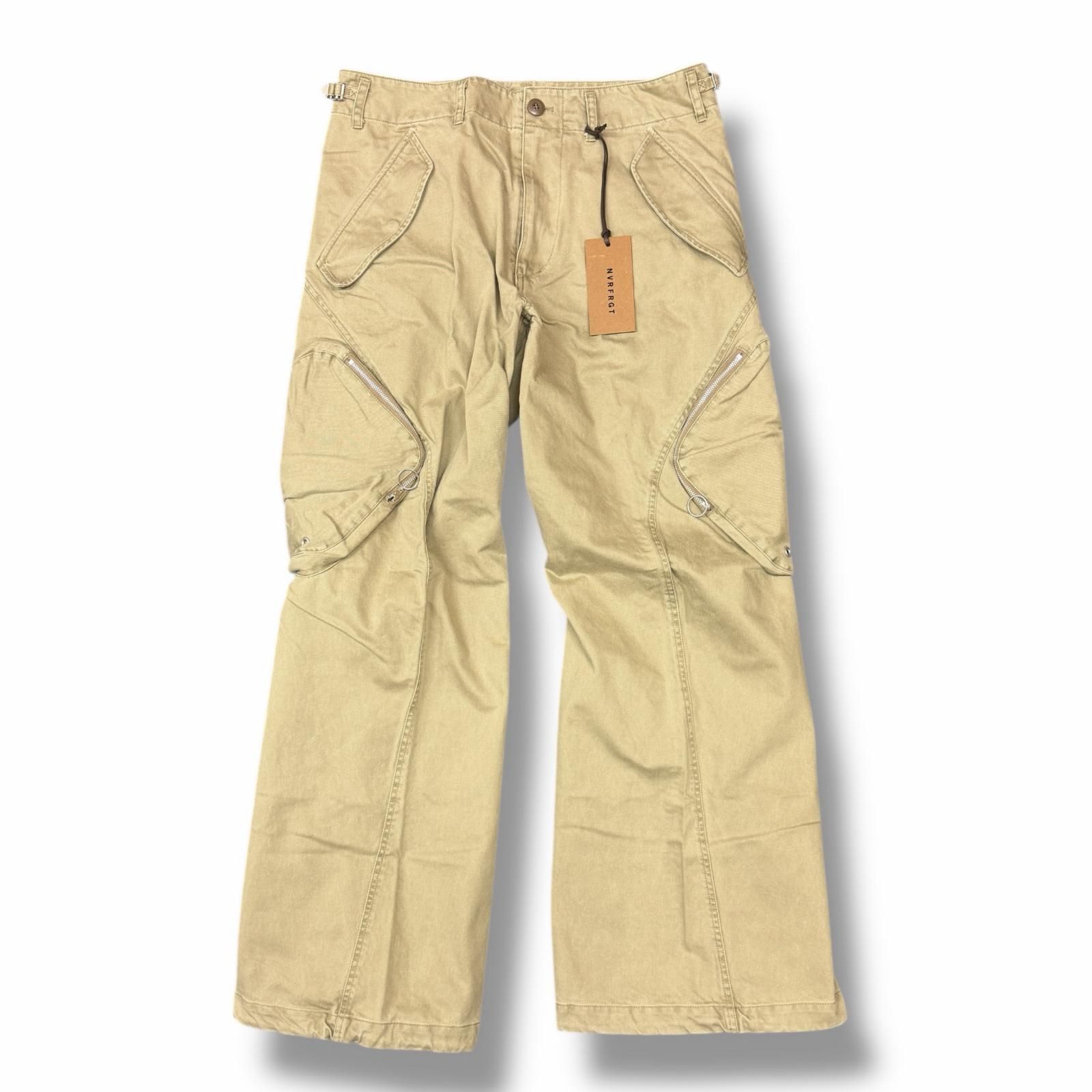参考上代58300円 未使用 NVRFRGT 25SS 3D TWISTED CARGO PANTS