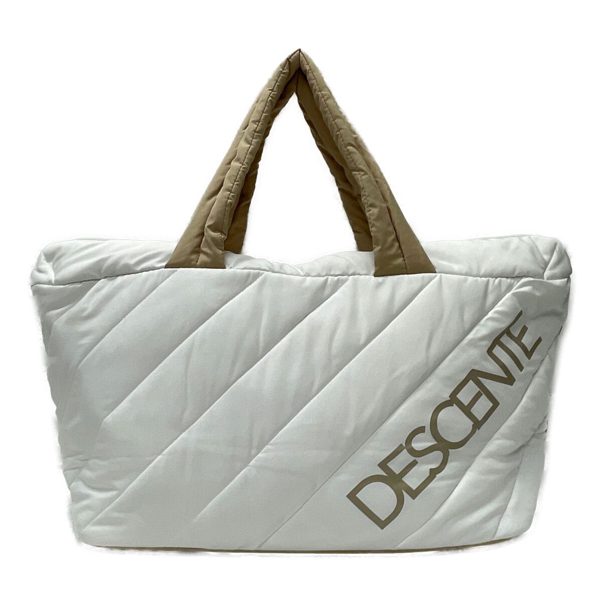 美品 descente カートバッグ ベージュ/ホワイト | APPS-BICENTENARIO
