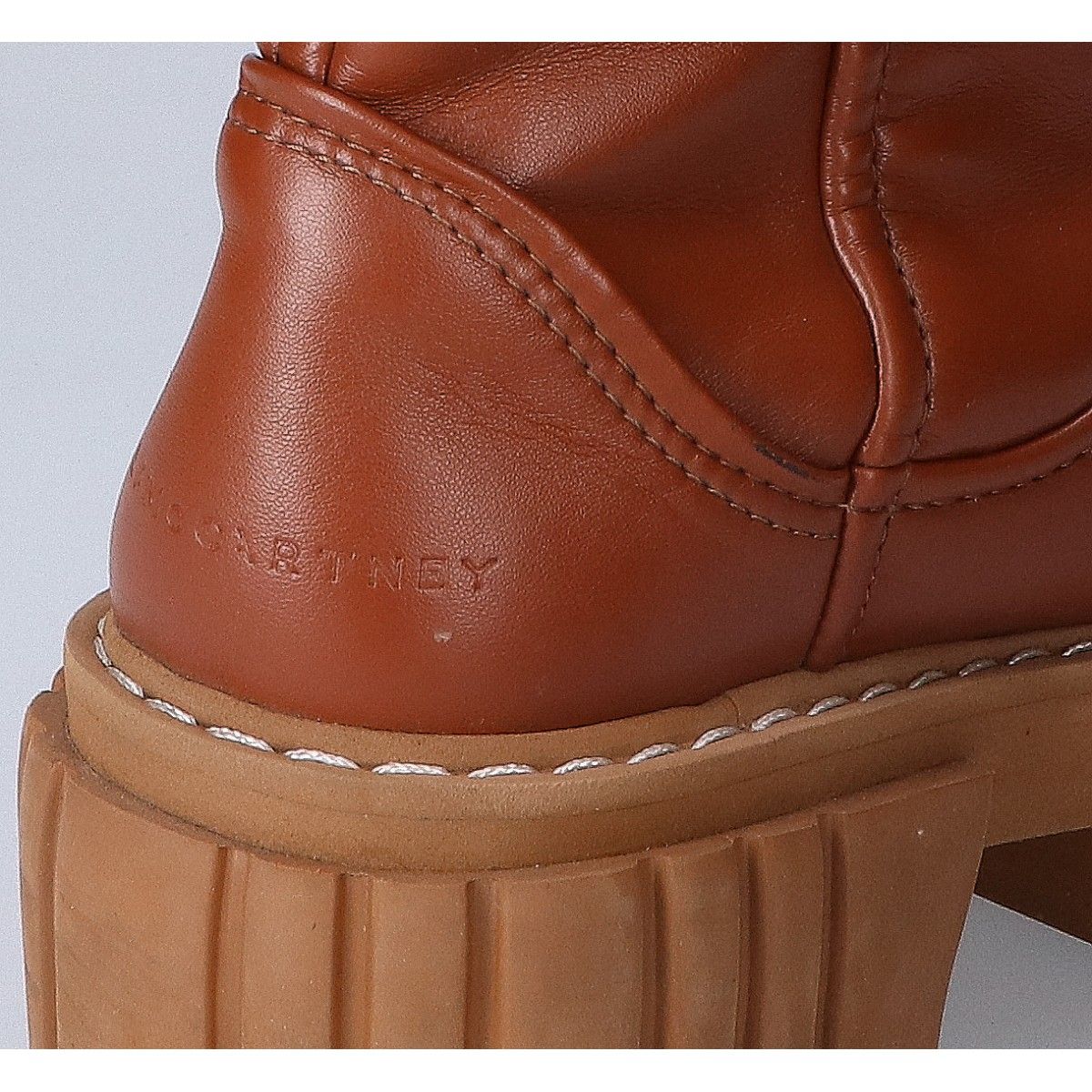STELLA McCARTNEY ステラマッカートニー ﾌﾞﾗｳﾝ ｴﾐﾘｰ ﾎﾞｱｼｮｰﾄﾌﾞｰﾂ 37 
