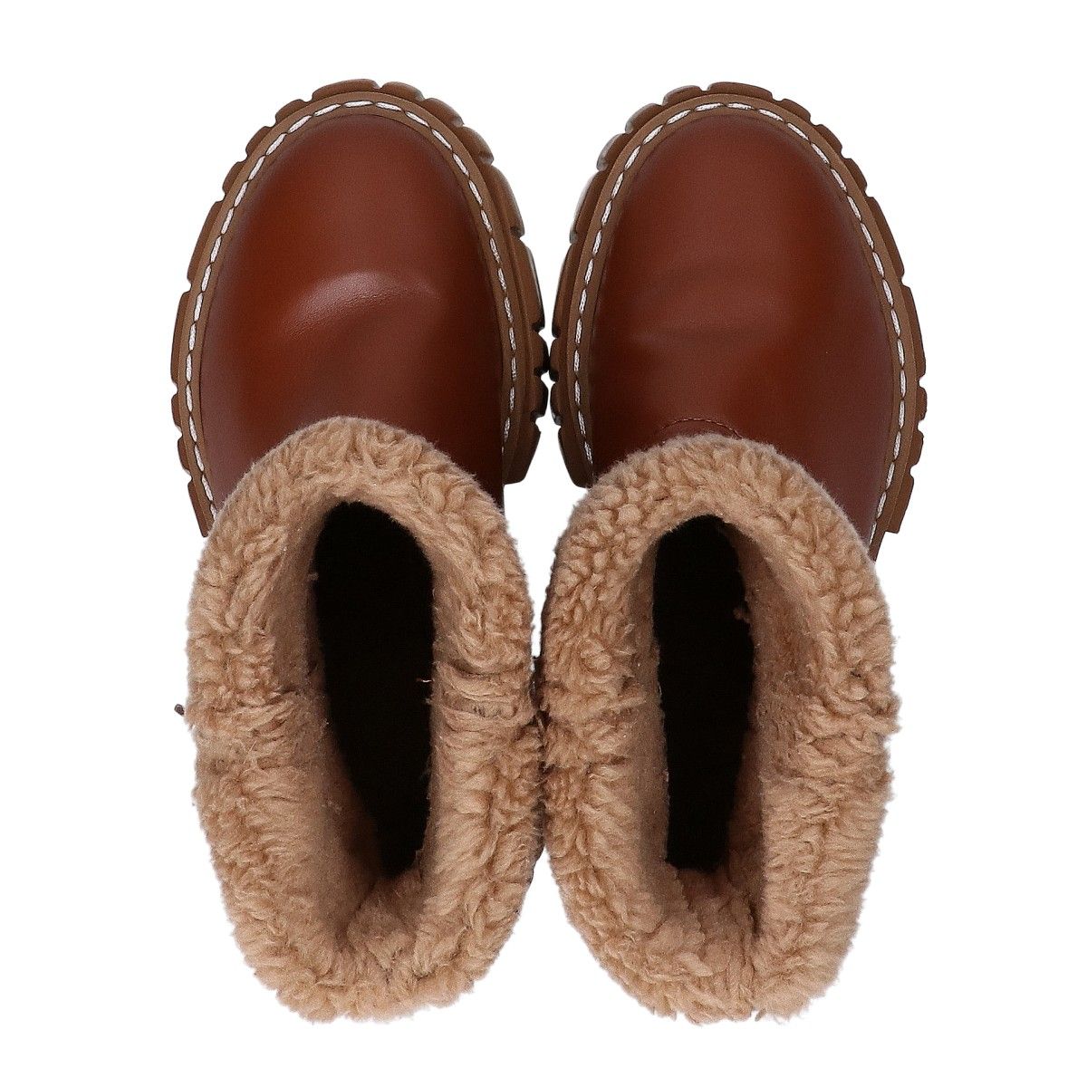 STELLA McCARTNEY ステラマッカートニー ﾌﾞﾗｳﾝ ｴﾐﾘｰ ﾎﾞｱｼｮｰﾄﾌﾞｰﾂ 37 
