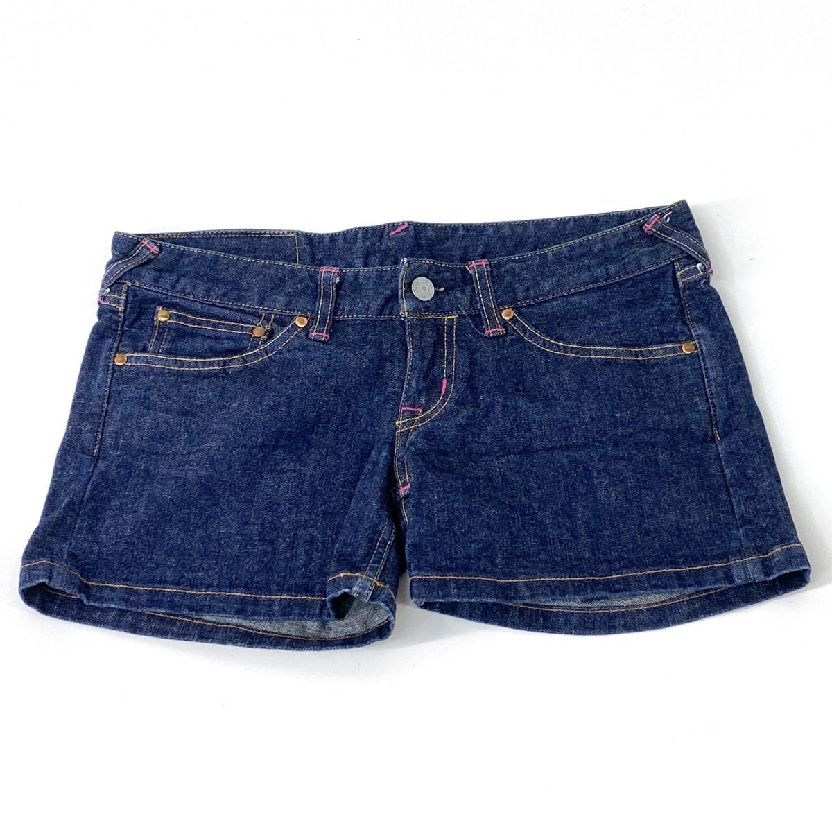 美品　エヴィス　ドンナ　デニム　ショートパンツ　24 S ss Evisu Donna エヴィス ドンナ デニム ショートパンツ サイズ：27