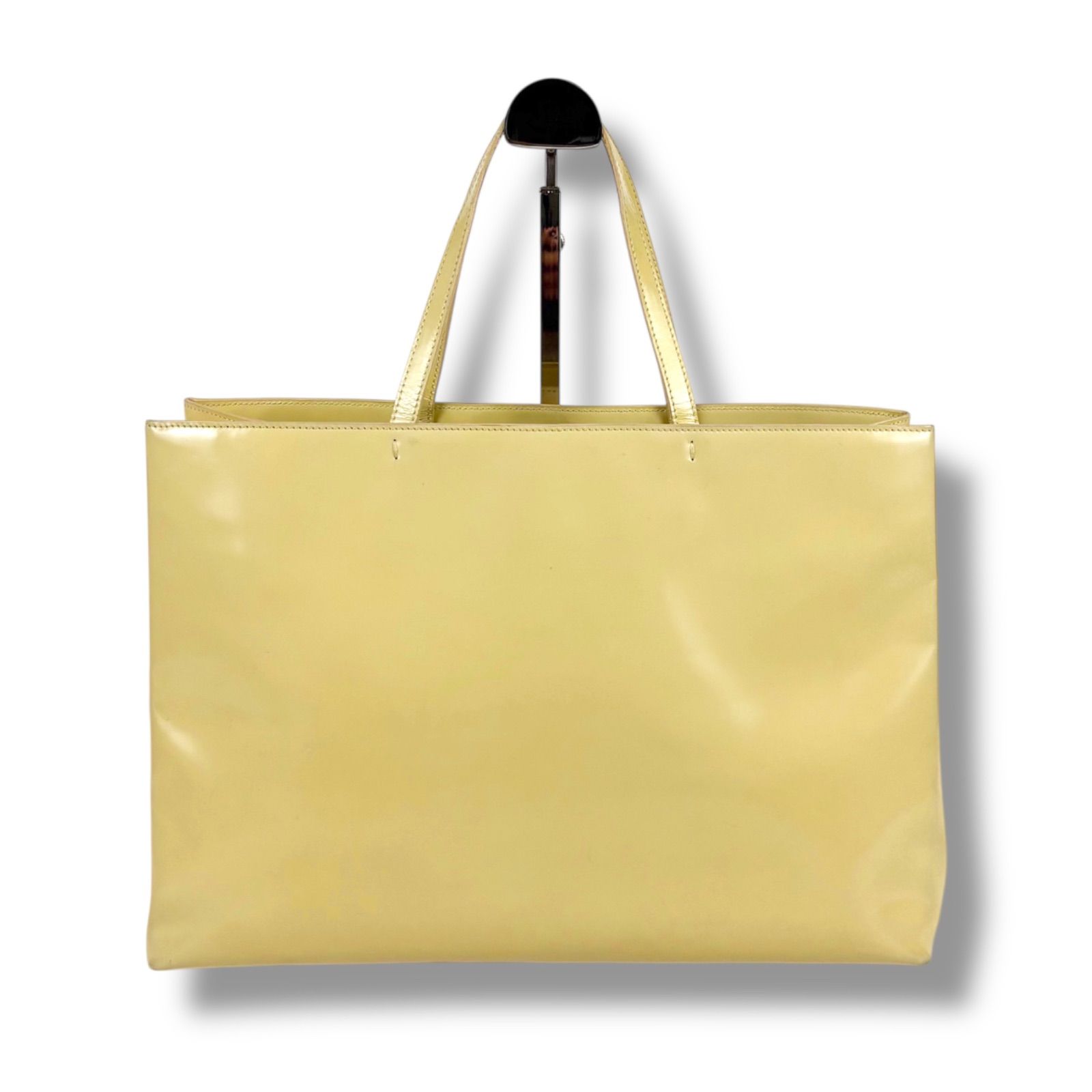 プラダ PRADA トートバッグ ハンドバッグ ロゴ型押し ミラーカーフ 