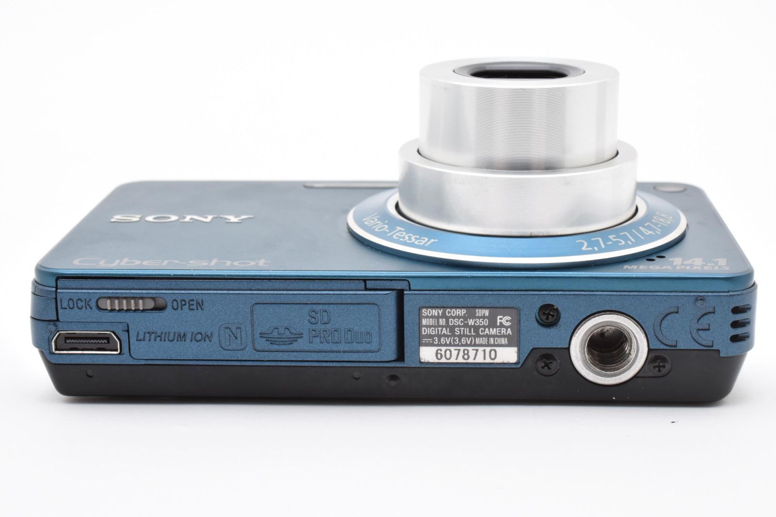 SONY ソニー Cyber-shot DSC-W350 ブルー /2949 動作OK 返金保証 