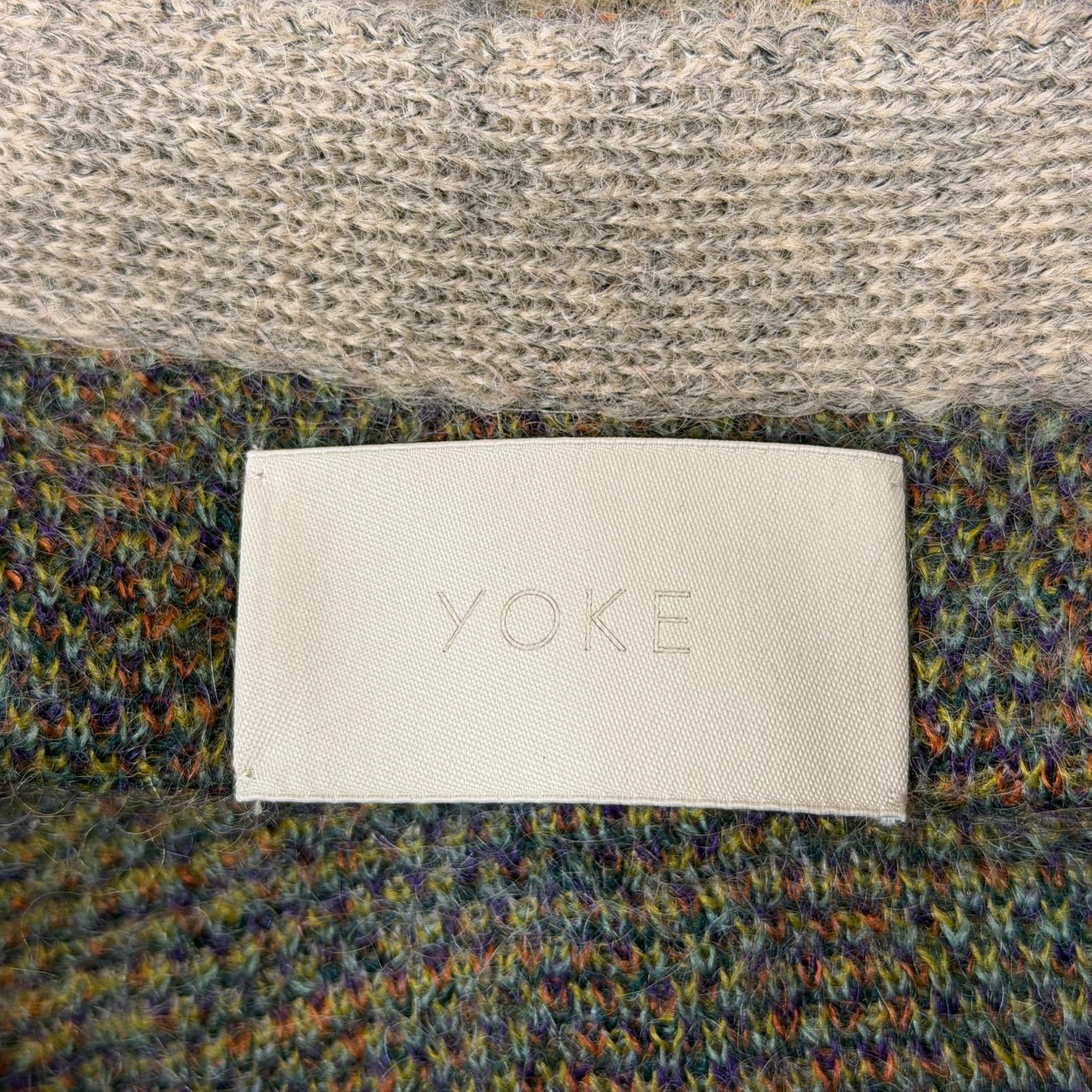 参考上代59400円 未使用 YOKE 25SS TREE JAQUARD MOHAIR BUTTONED