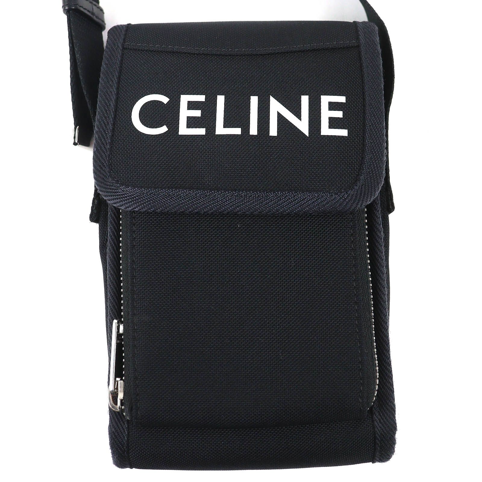 良品△CELINE セリーヌ 10K032EIY TREKKING FLAP PHONE トレッキング