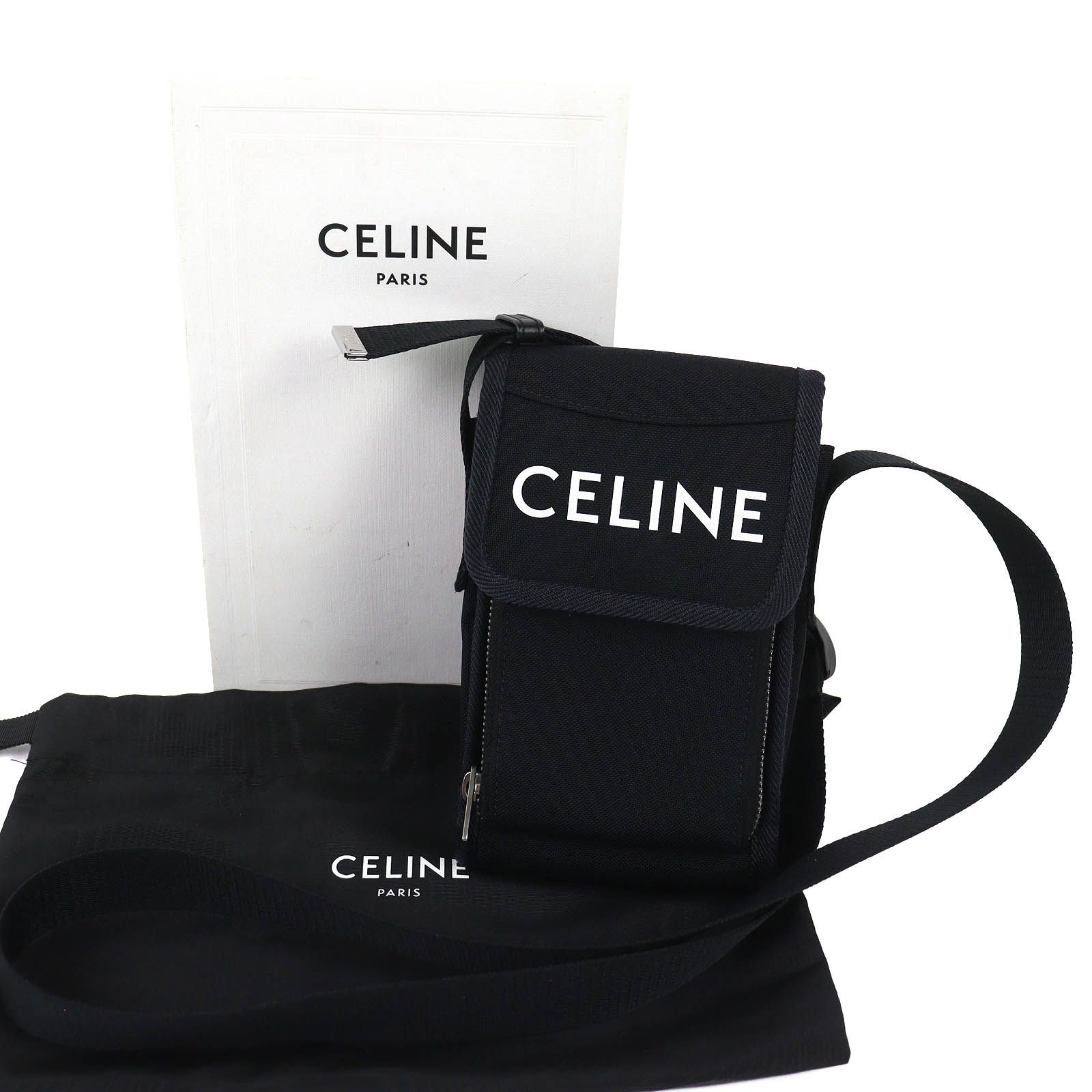 良品△CELINE セリーヌ 10K032EIY TREKKING FLAP PHONE トレッキング