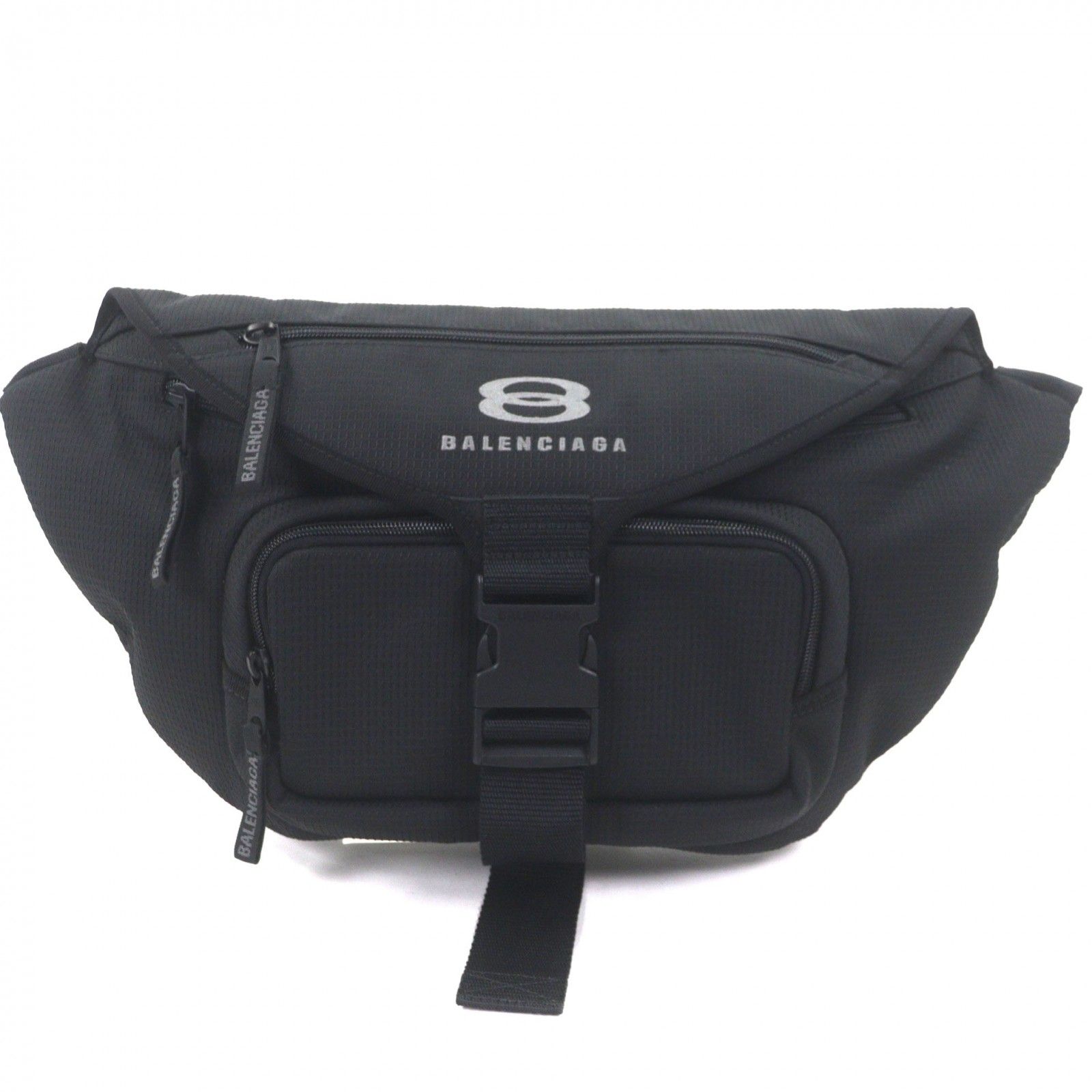 極美品▽BALENCIAGA バレンシアガ 792072 UNITY BELTPACK L ラージ 