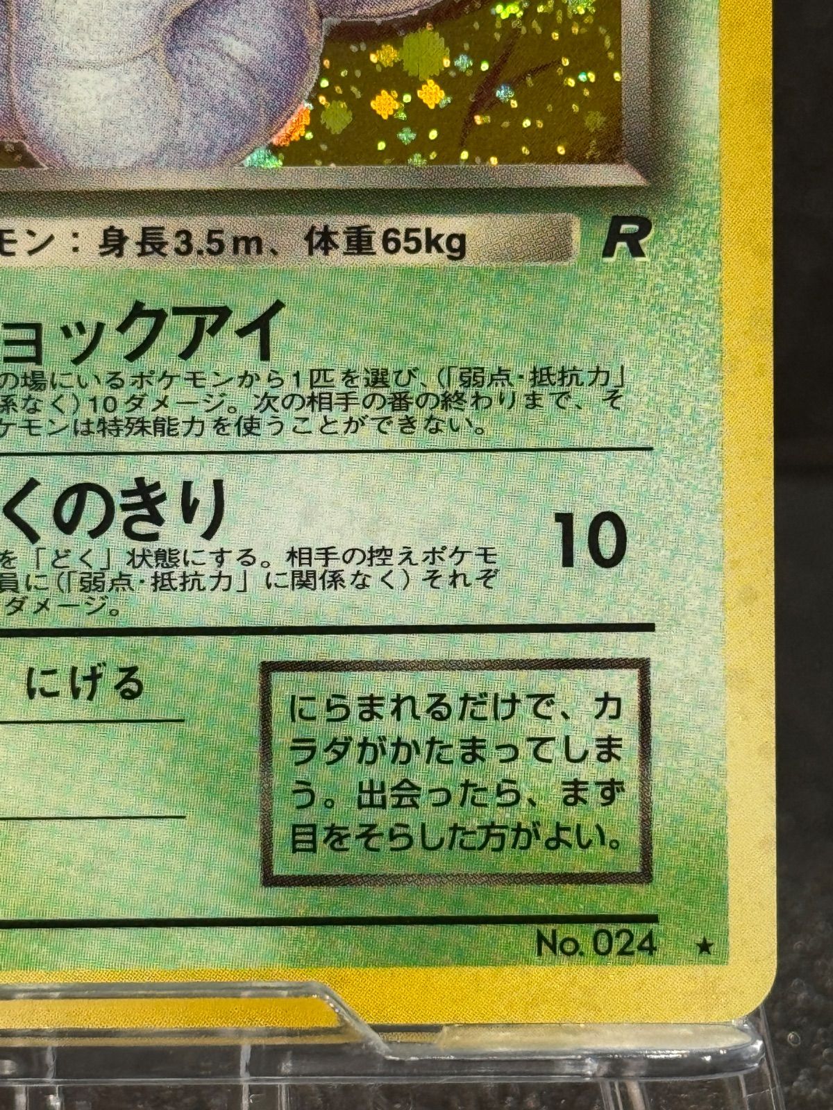 旧裏】わるいアーボック LV.25 ☆ No.024 ロケット団 ポケモンカード