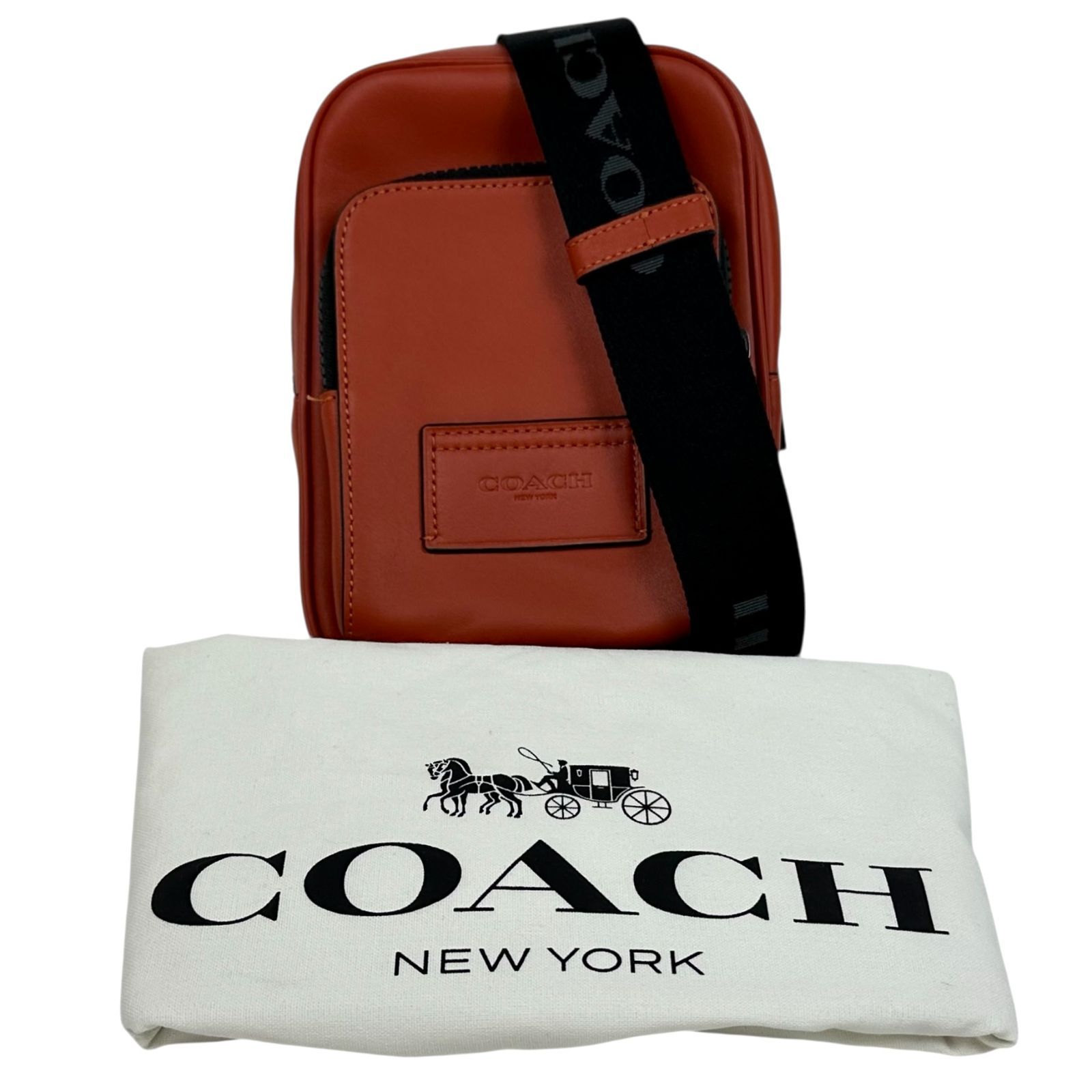 COACH】コーチ CX071 レーサー スリング パック オレンジ メンズ 