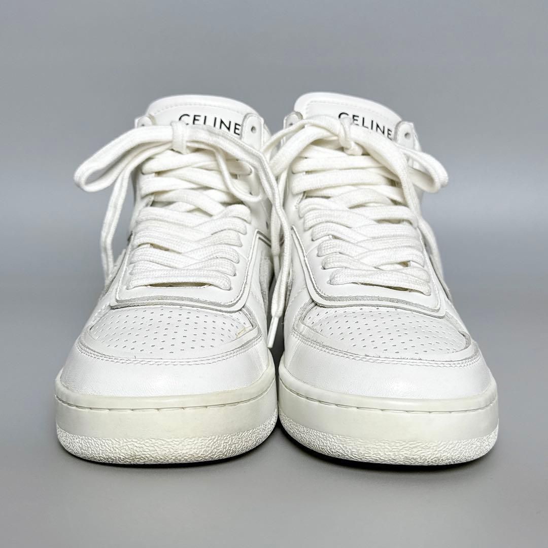 CELINE / Zトレーナー CT-1 ハイトップスニーカー 35 ホワイト 【公式 