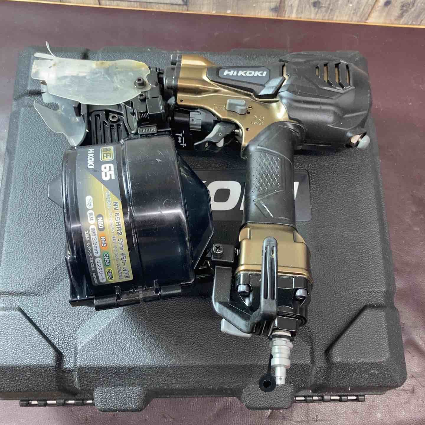 中古品】 ハイコーキ(HIKOKI ※旧:日立工機) 高圧エア釘打ち機 NV65HR2