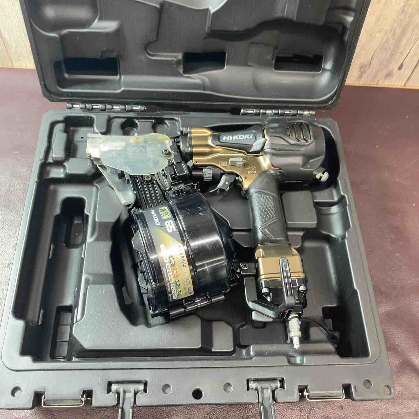 中古品】 ハイコーキ(HIKOKI ※旧:日立工機) 高圧エア釘打ち機 NV65HR2
