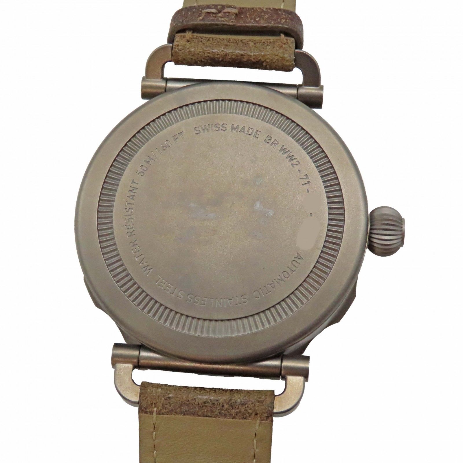 【中古】 Bell & Ross ベルアンドロス WW2 レギュレーター ヘリテージ V-WW2-REG-HERI-CA 自動巻き サンドベージュ メンズ腕時計 通称ボンバーレギュレーター 49mm A2501345 【無料ギフトラッピング承ります】 中古】 Bell & Ross ベルアンドロス WW2 レギュレーター ヘリテージ V
