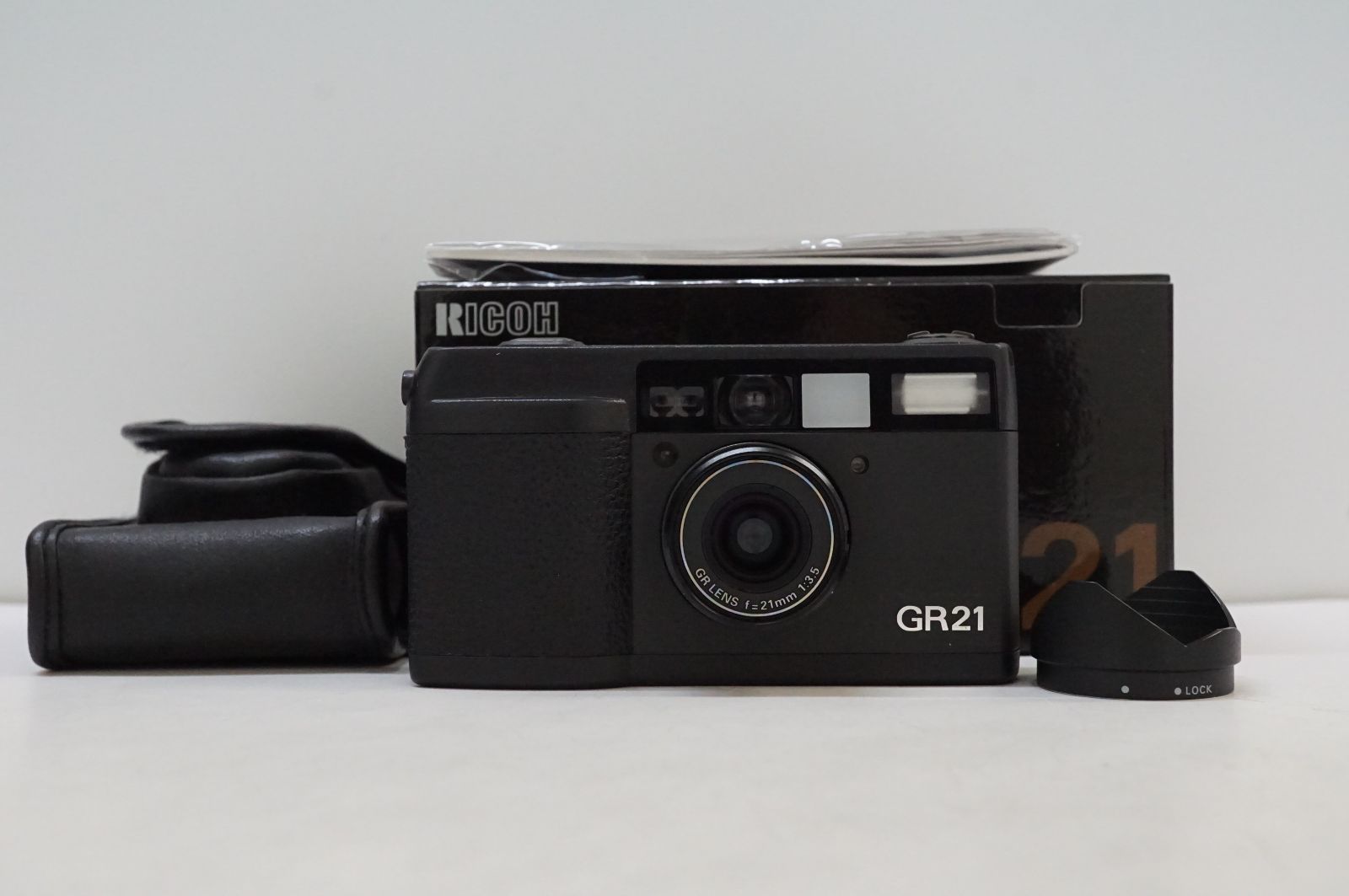 C241734)美品 RICOH リコー GR21 ブラック コンパクト フィルム カメラ