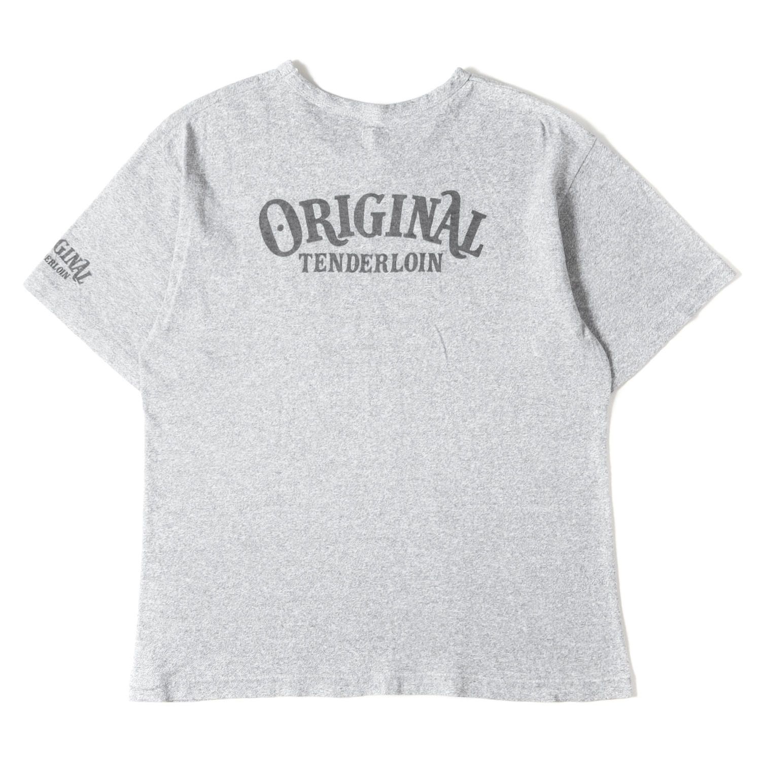 TENDERLOIN テンダーロイン Tシャツ グレー サイズ:M | バックロゴ 