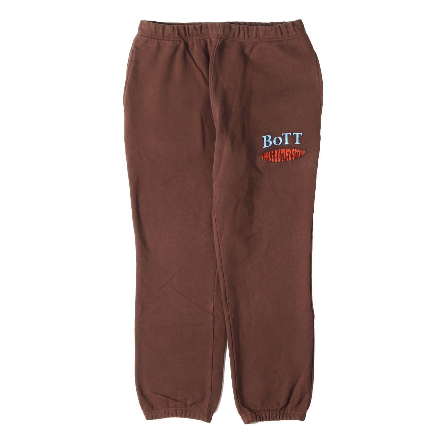 BoTT ボット パンツ ブラウン サイズ:M | APPLE BUTTER STORE ロゴプリント スウェットパンツ | ボトムス ズボン【メンズ】【中古】 BoTT ボット パンツ ブラウン サイズ:M | APPLE BUTTER STORE ロゴ