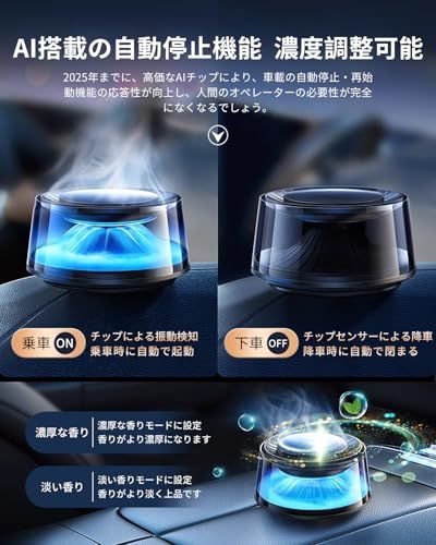 D☆車 芳香剤 車載用 USB充電式 車 アロマディフューザー 【4Dシンクロ 