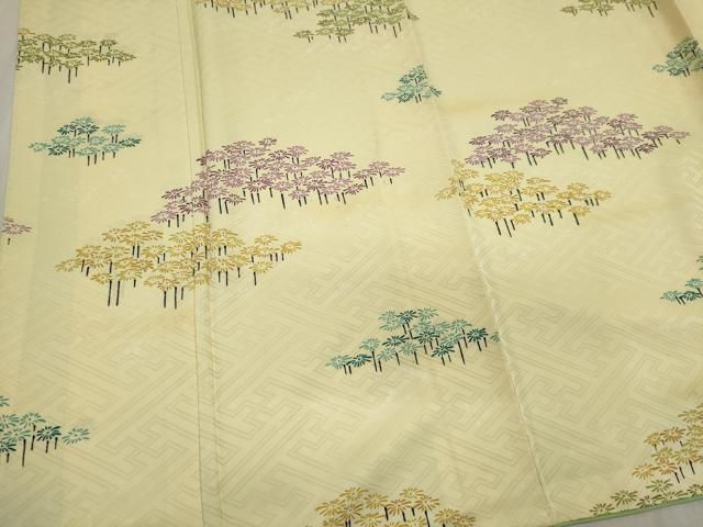 平和屋着物●小千谷紬　枝花文　正絹　逸品　CABE2156yc 平和屋着物○訪問着 友禅 枝菊文 暈し染め 正絹 逸品 CABE3008ycの通販