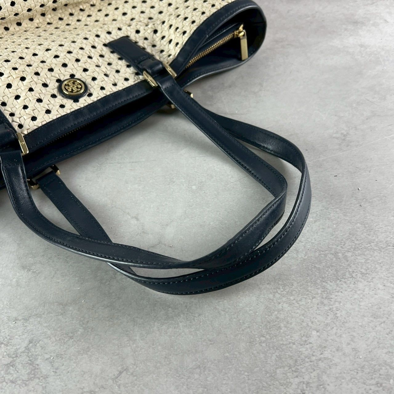 美品✨TORY BURCH トリーバーチ ロビンソン バスケットウィーブ トート 