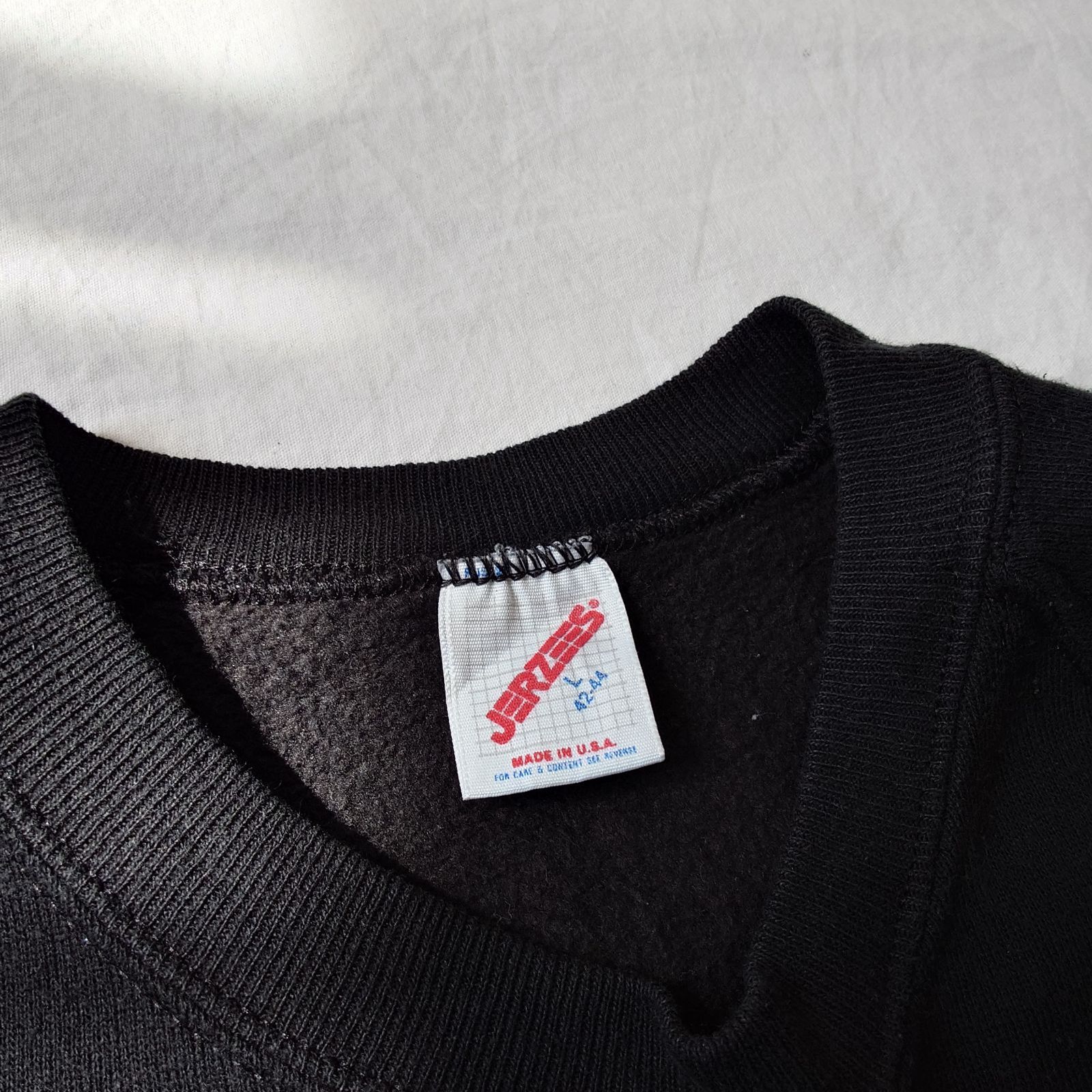 80s】JERZEES ジャージーズ Plain sweatshirt 無地スウェット ブラック 