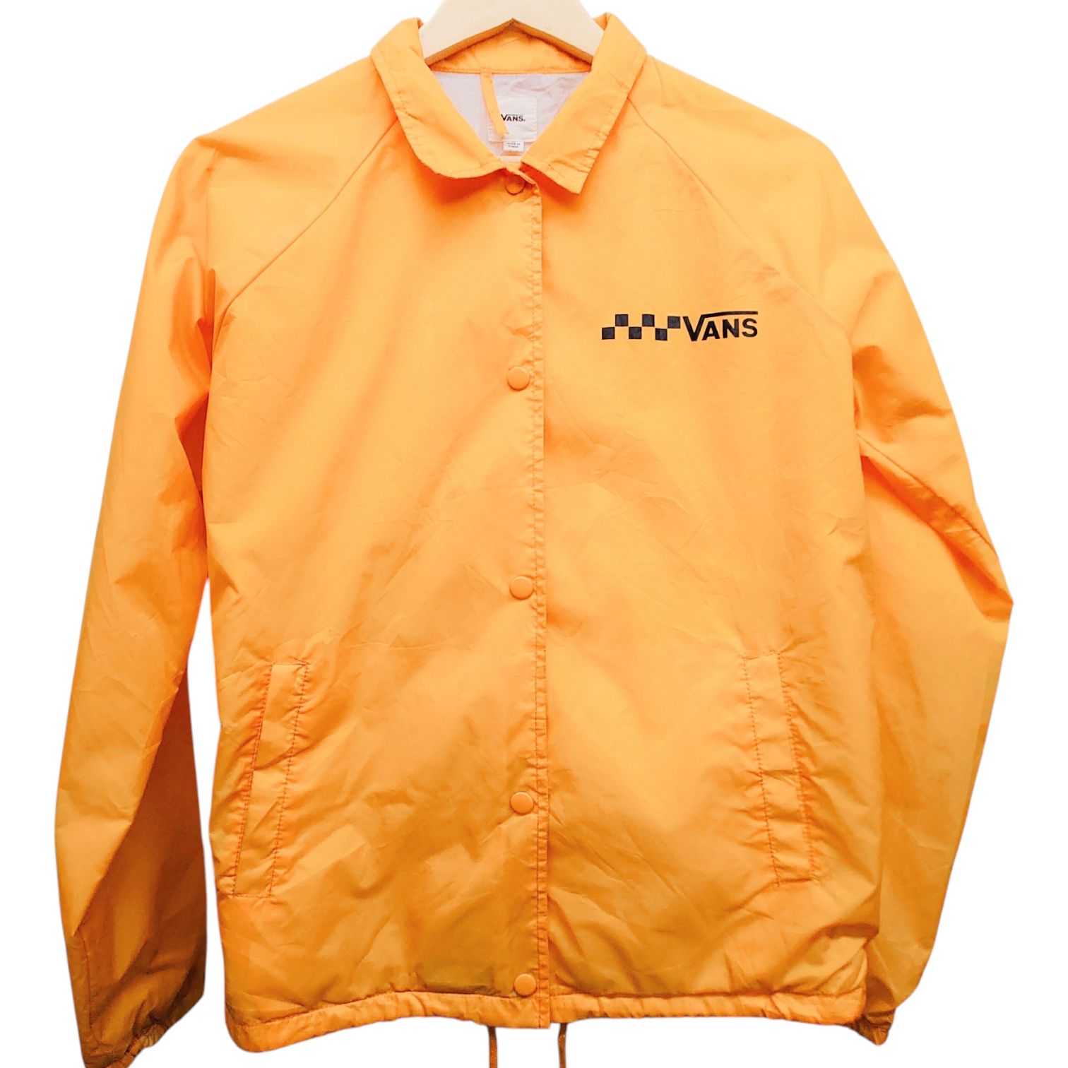 VANS バンズ スナップボタン コーチジャケット サイズM イエロー 黄色 