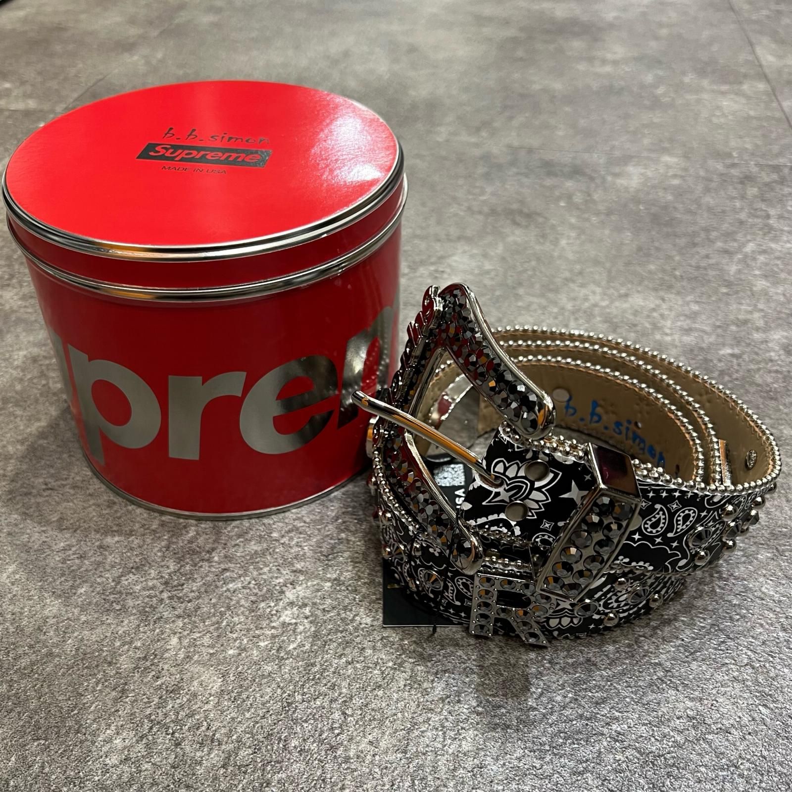 未使用 Supreme 26SS ×B.B.SIMON Bandana Belt ビービーサイモン