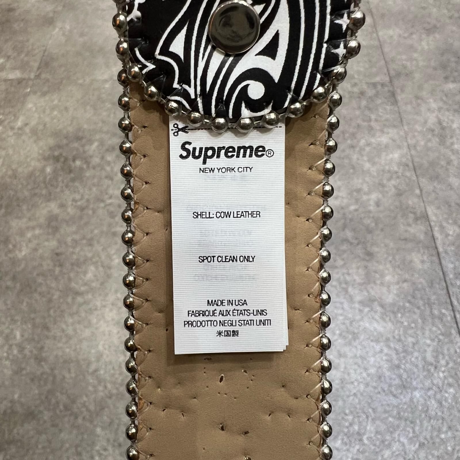 未使用 Supreme 26SS ×B.B.SIMON Bandana Belt ビービーサイモン 
