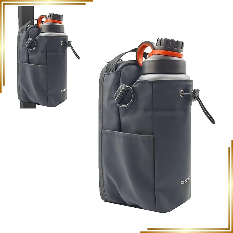 【新品】 ZactOnly (ザクトオンリー) 磁気ジムバッグ 男女兼用 スリングスポーツバッグ 旅行用 ウォーターボトルホルダー 携帯電話ポケット付き (2000ml) 1