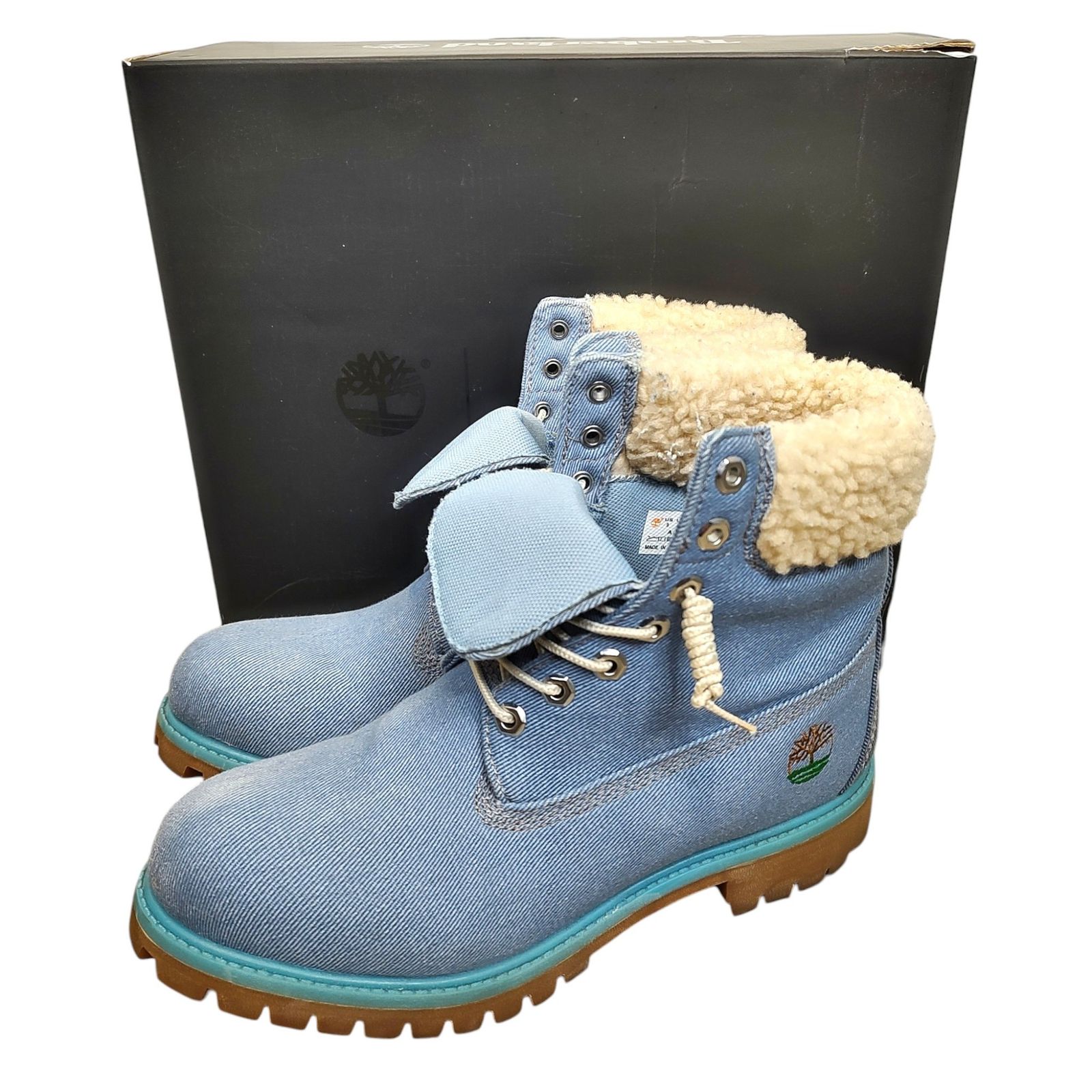 激レア】Timberland ティンバーランド ブーツ ライトブルー箱アリ 