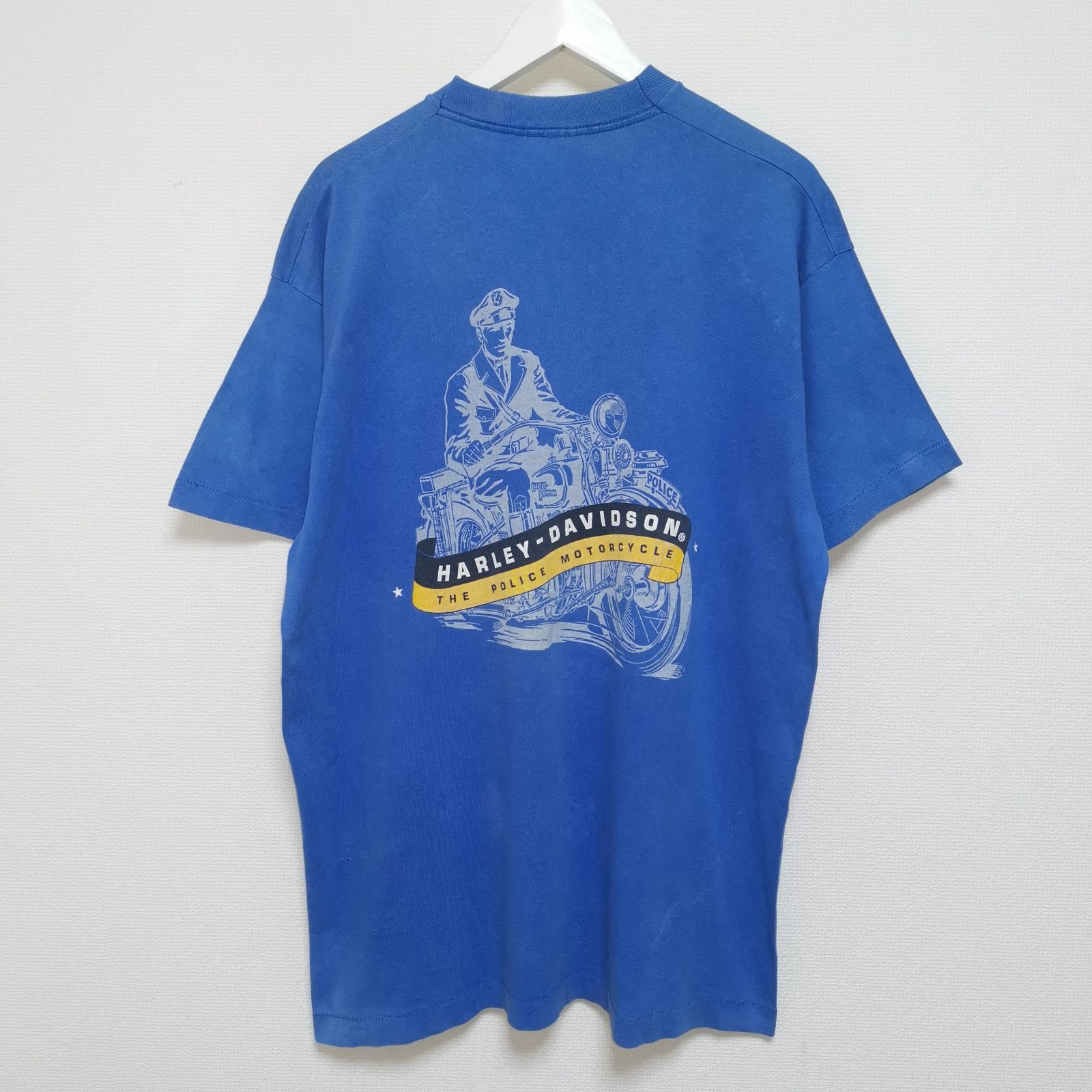 XL 90s HARLEY DAVIDSON ポケット Tシャツ 青 USA製 - メルカリ
