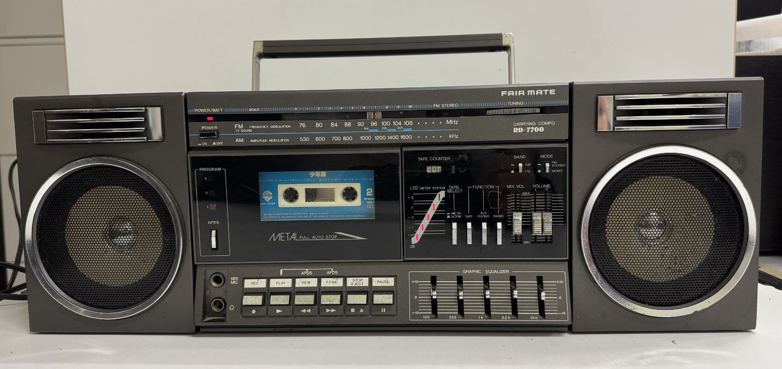ジャンク扱い】ラジカセ FAIR MATE RD-7700 昭和レトロ アンティーク