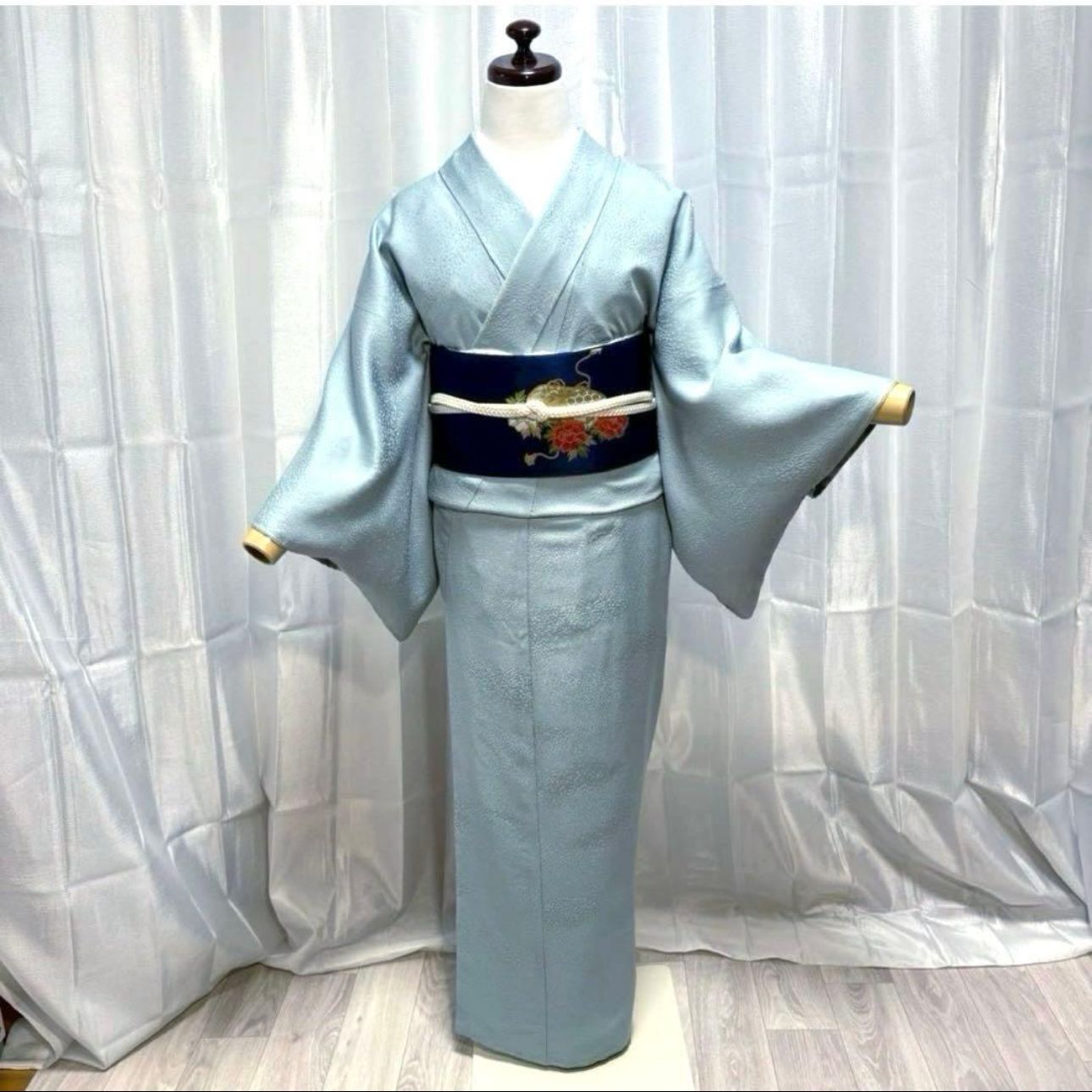 未着用 正絹】紋付き 色無地 フルセット 4点 しつけ付き - メルカリ