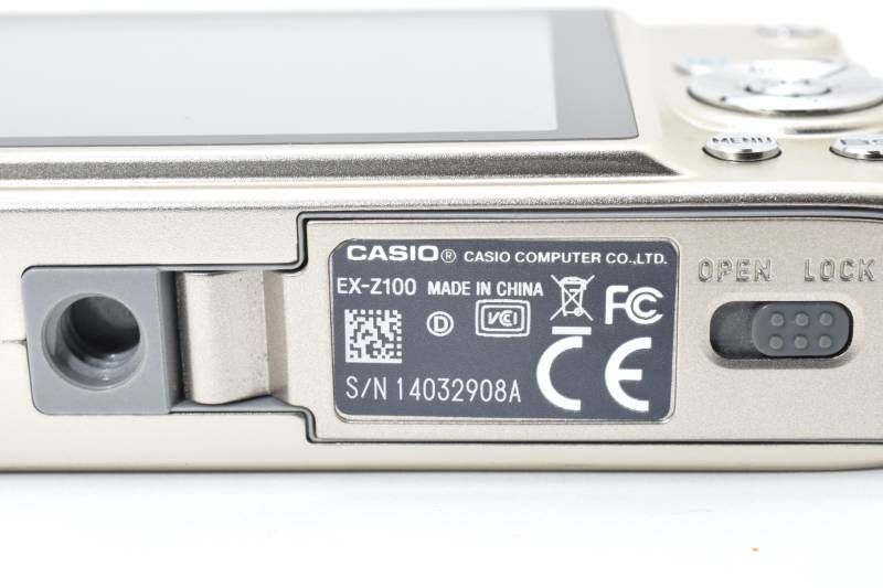 カメラ 【動作確認済み】CASIO EXILIM EX-Z100 ゴールド デジカメ