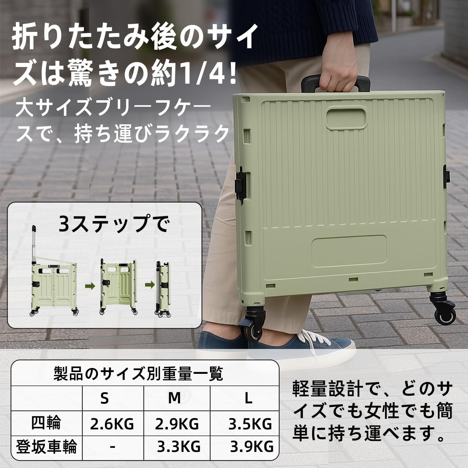 数量限定】Y K YUKO 融光キャリーカート 折りたたみ ショッピング