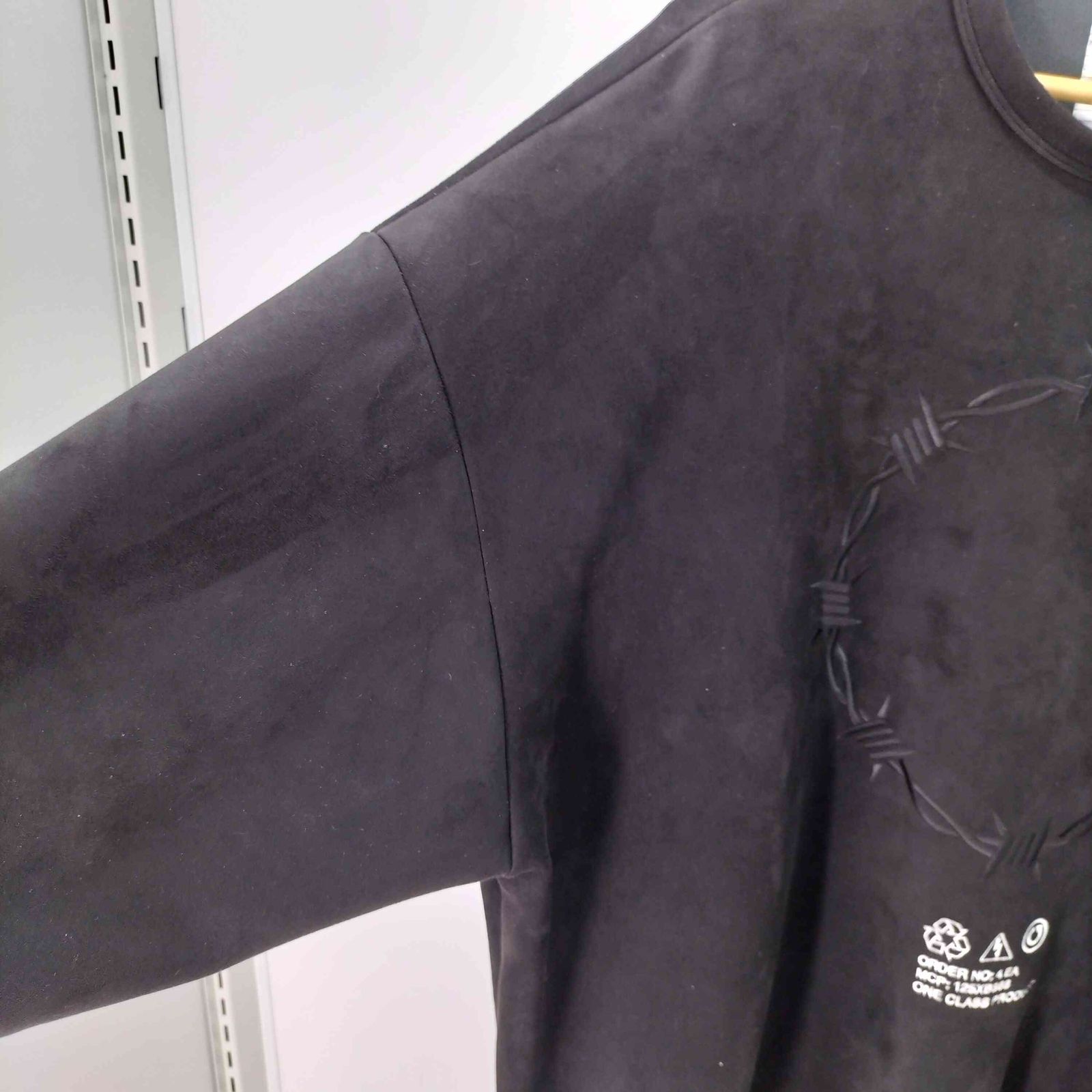 シャリーフ SHAREEF BARBED WIRE MICRO SUEDE SWEAT メンズ JPN：2 