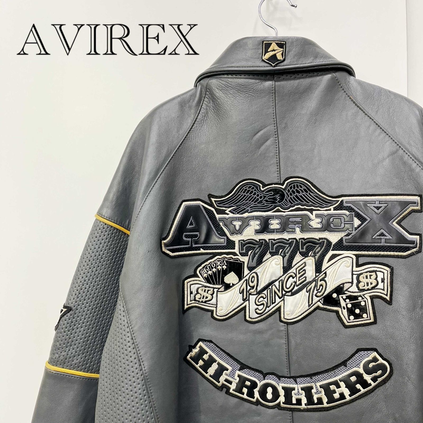 AVIREX アヴィレックス レザージャケット ハイローラー スタジャン 